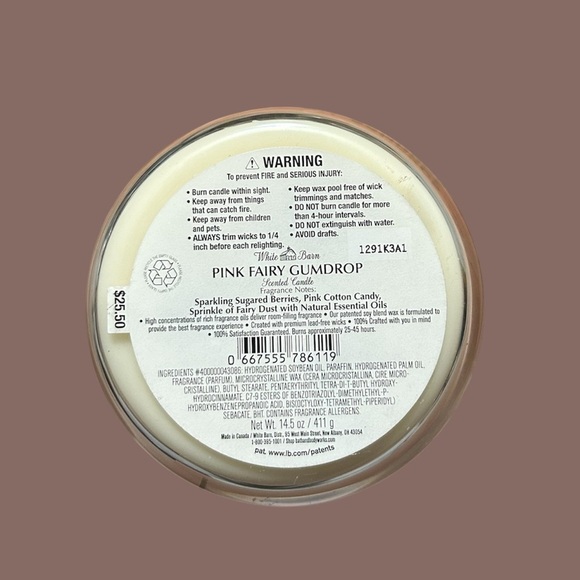 Bath and Body Works Pink Fairy Gumdrop Scented Candle - Picture 3 of 3